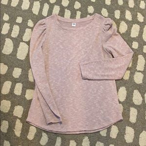 Heathered pink sweater